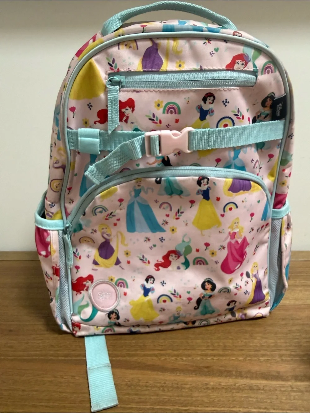Simple Modern Disney Princess and Rainbows backpack